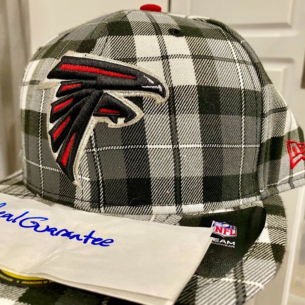 Rare New Era Atlanta Falcons Scholar Pop Plaid 59fifty Fitted Hat Cap Nwt NFL